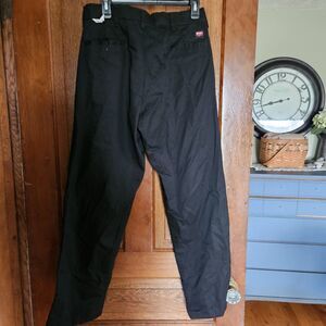 New Red Kap W32×L32  Black Industrial Work DuraKap TouchTex Blend Pants PT20BK